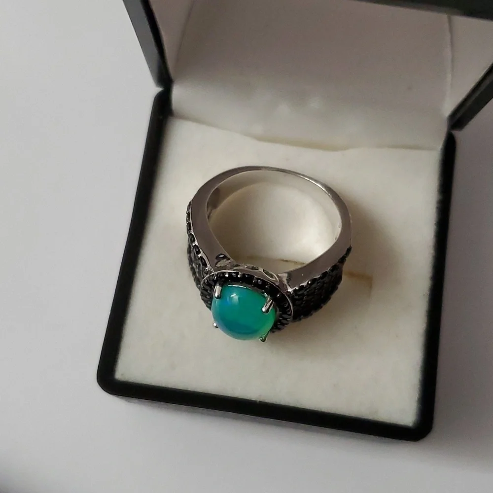 Sterling Silver 925 Opal Spinel Ring